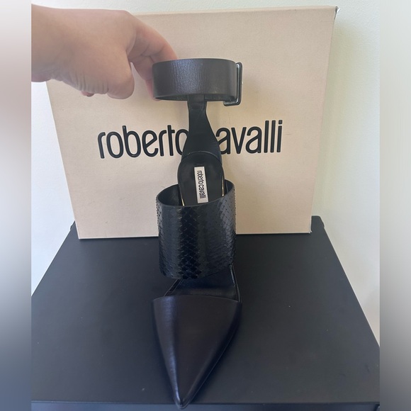 Roberto Cavalli Ankle heels leather shoes size 39 - Picture 3 of 10